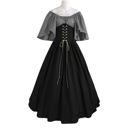Vestidos De Feria Renacentista Para Mujeres Medievales Irlandeses Tradicionales Talla Grande Vestidos Con Volantes Sobre Vestido Corsé Retro Vestido De Cosplay