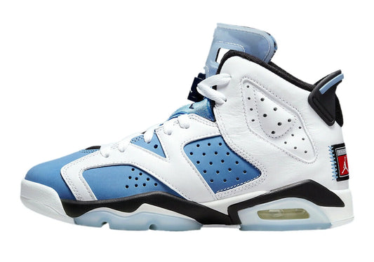 Air  6 Retro 'White / UNC University Blue' (2022) (GS)